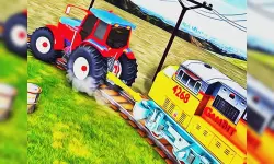 Tractor Towing Train 2022 3D image