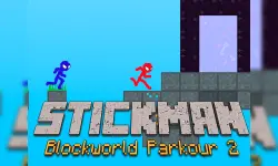 Stickman Blockworld Parkour 2 image
