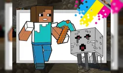 Minecraft Coloring Pages image