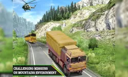 US Army Uphill Offroad Mountain Truck Game 3D image