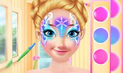 Princess Christmas Face Painting image