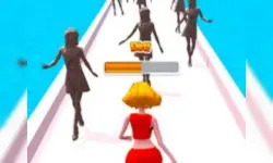 Girl Run Beauty 3d image