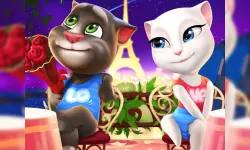 Talking Tom and Angela Coloring image