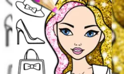image bg Fashion Coloring Glitter