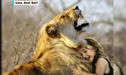 Lion And Girl Jigsaw image