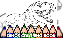 Dinos Coloring Book image