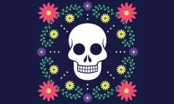Colorful Skull Jigsaw image