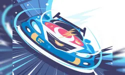 Fast Racing Car Hidden image