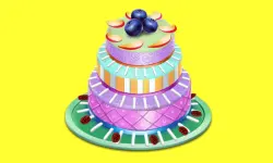 Fruit Chocolate Cake Cooking image