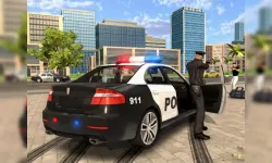Cartoon Police Car Slide image
