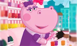Hippo Manicure Salon Game image