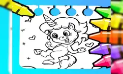 Magical Unicorn Coloring Pages image