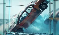 Stunt Car Crash Glass image
