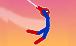 Super Hero Flip: Spider Stickman Hook image