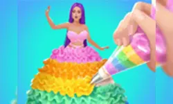 Icing On Doll Cake - Creative Bakery image