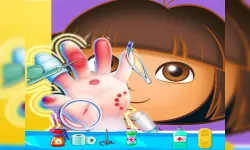 Dora Hand Doctor Fun Games for Girls Online image