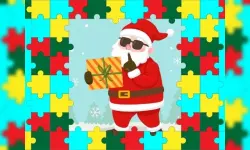 Santa Puzzle For Kids image
