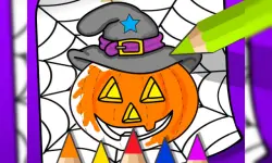 Halloween Coloring Book Game image