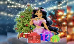 Jasmine | Aladdin Christmas Sweater Design image