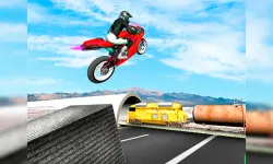 Highway Traffic Bike Stunts image
