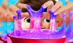Rainbow Glitter Slime image