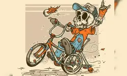 Halloween Bike Ride Jigsaw image