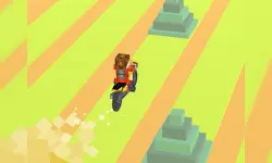 Blocky Bike Racing image