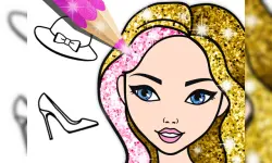 Fashion Coloring Book Glitter image