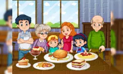 Family Dinner Jigsaw image