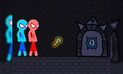 Red and Blue Stickman Rope image