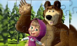 Masha Puzzle Time image