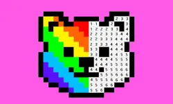 Pixel Art - Color by Numbers image